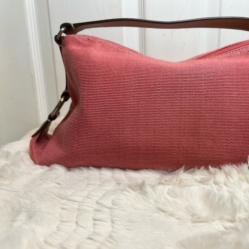 Fossil NWT pink canvas hobo shoulder bag